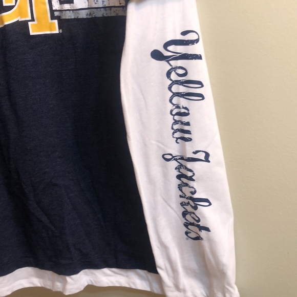 GEORGIA TECH T-shirt. Layered long sleeves. Like new. - Picture 5 of 9